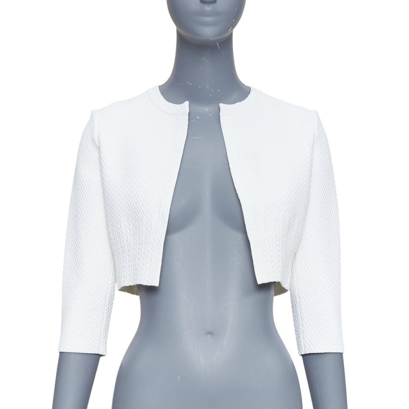 Alaïa Ecru Viscose Knitwear
