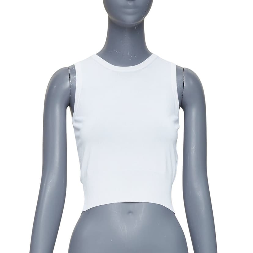 Alaïa White Viscose Knitwear