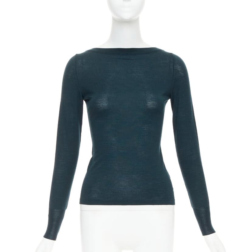 Alaïa Green Wool Knitwear