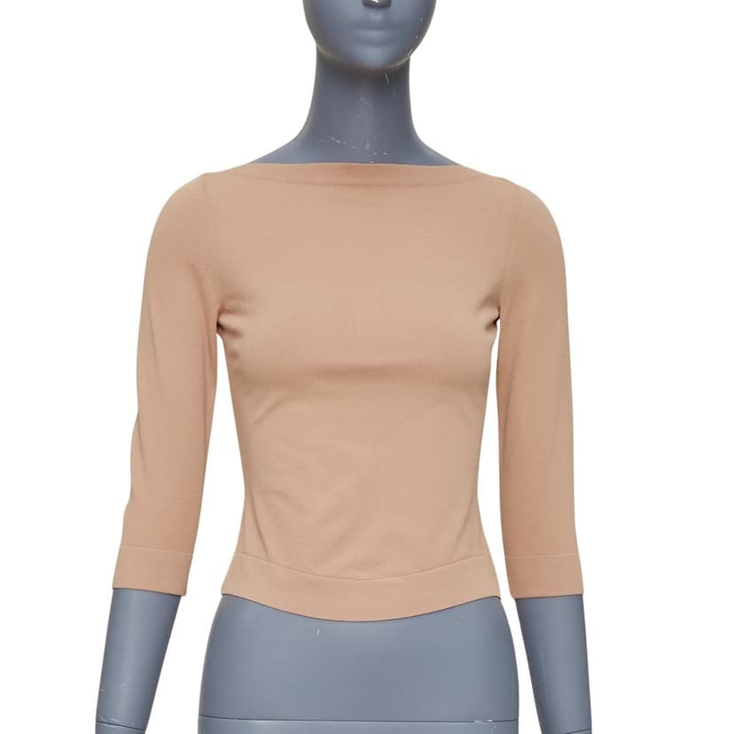 Alaïa Brown Viscose Knitwear