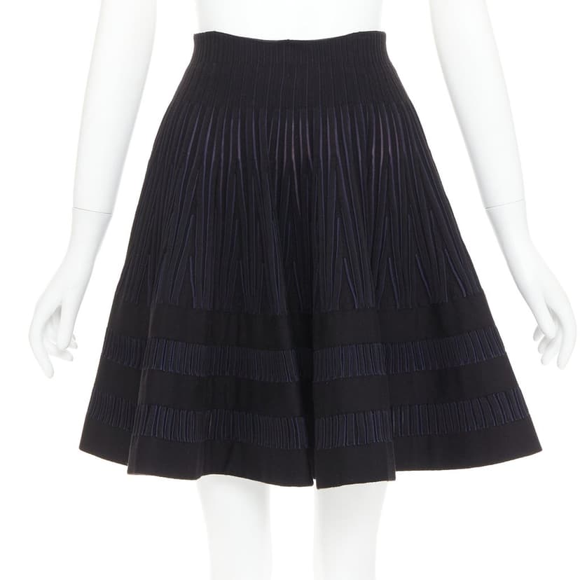 Alaïa Black Wool Skirt