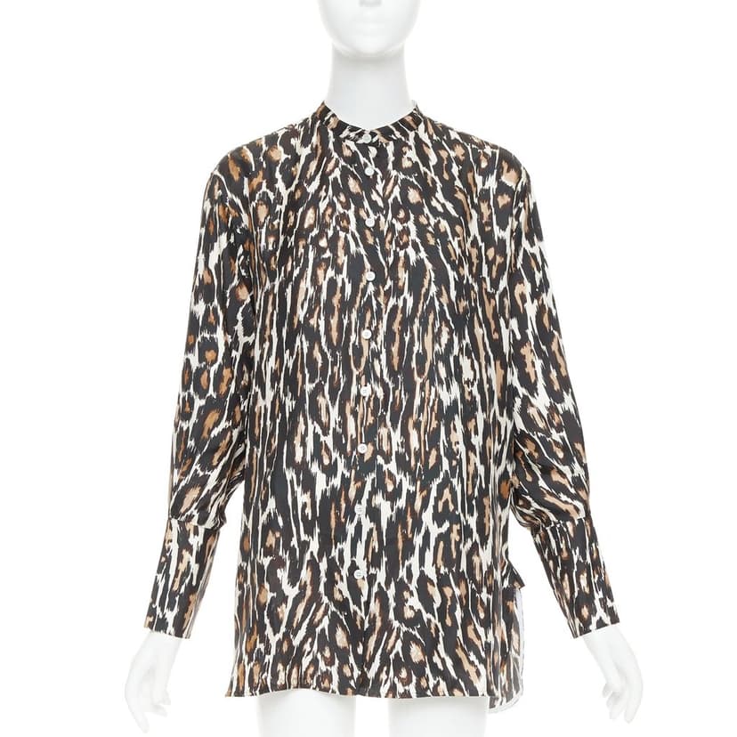 Calvin Klein Brown Silk Skirt