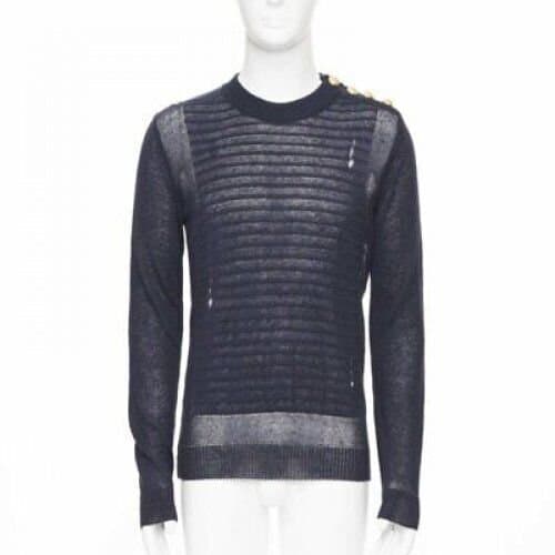 Balmain سترة بأزرار عسكرية