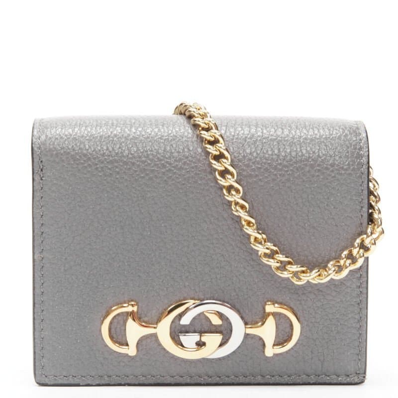 Gucci Grey Leather Wallet