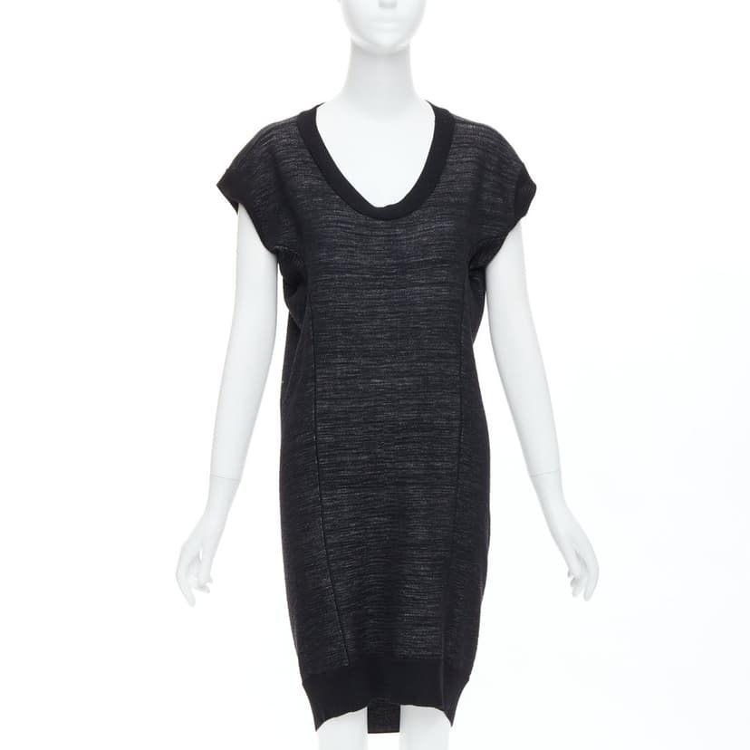 Yves Saint Laurent Batwing Wool Dress