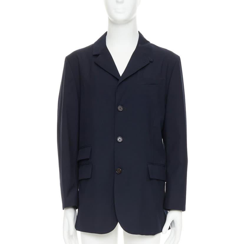 Ralph Lauren Navy Polyester Coat