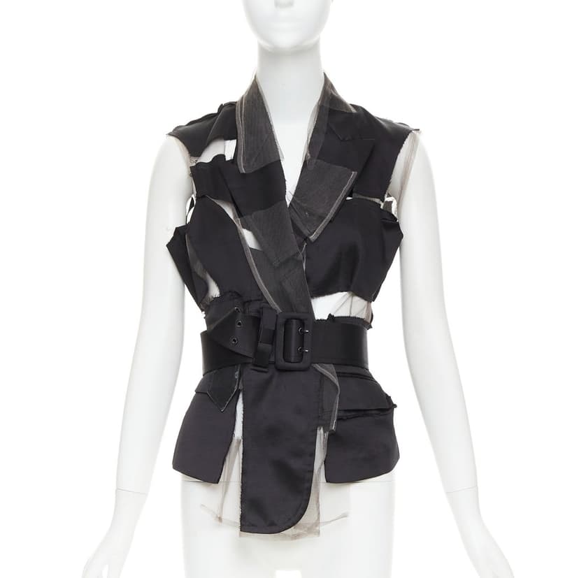 Comme Des Garcons Black Silk Top