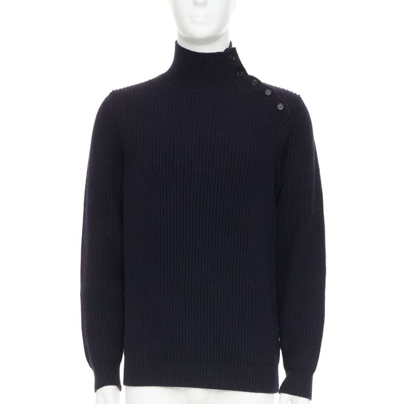 Brioni Navy Cashmere Knitwear