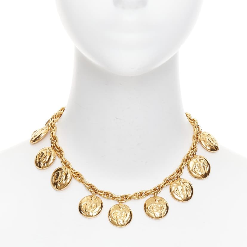 Chanel Gold Metal Necklace