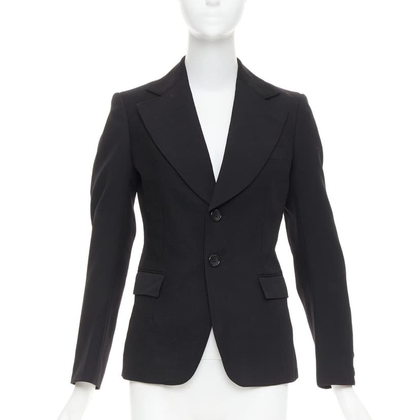 Junya Watanabe جاكيت صوف أسود