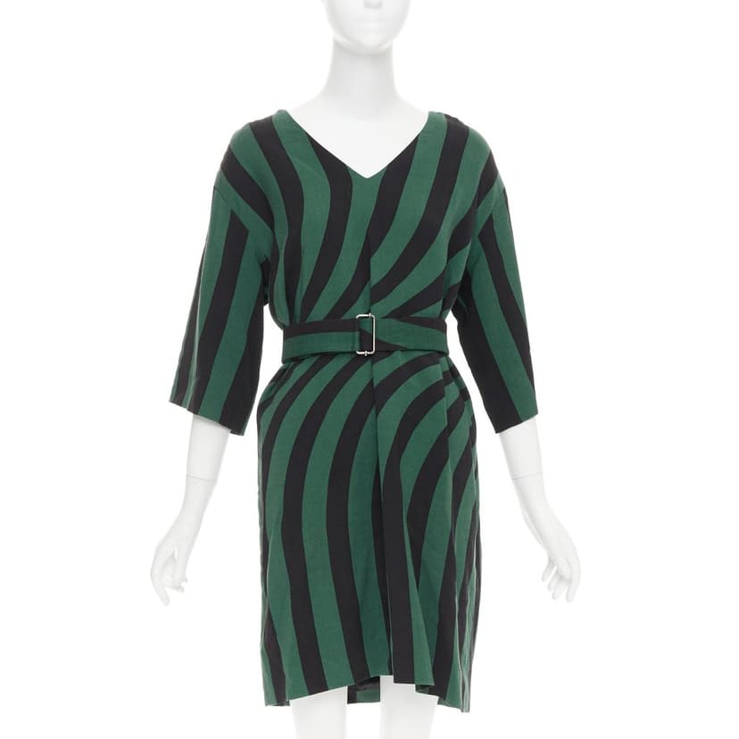 Dries Van Noten Green Viscose Dress