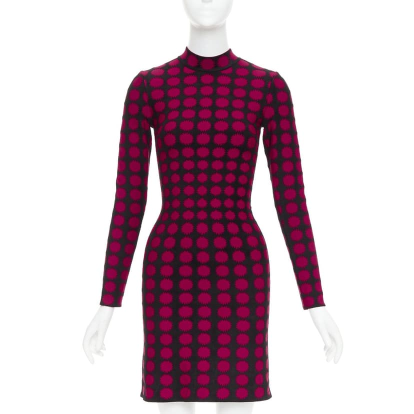 Alaïa Black Viscose Dress