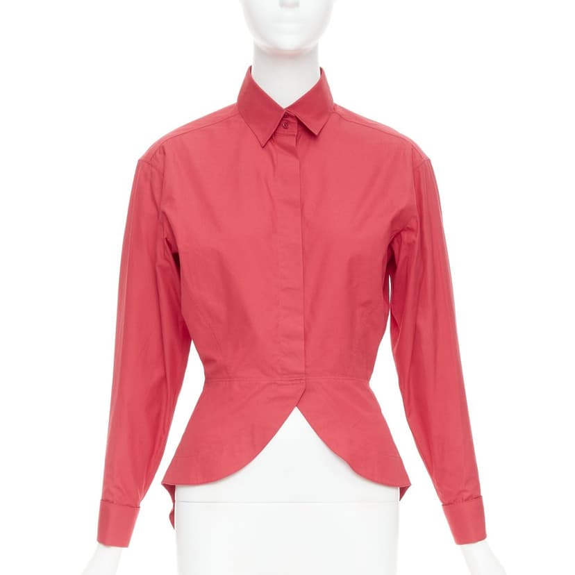 Alaïa Red Cotton Top