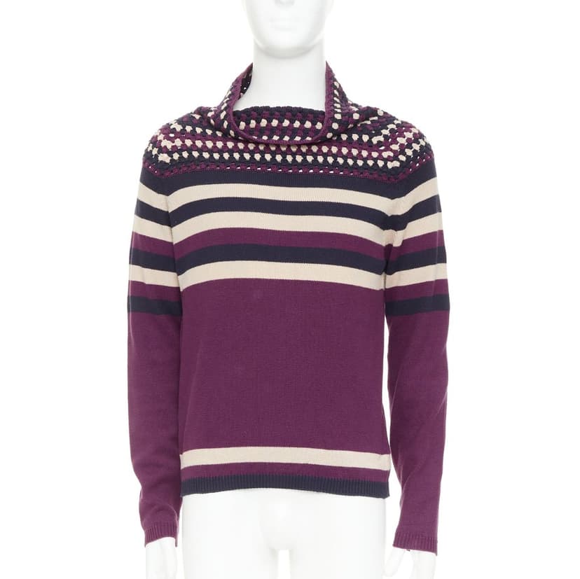 Burberry ملابس تريكو قطنية أرجوانية