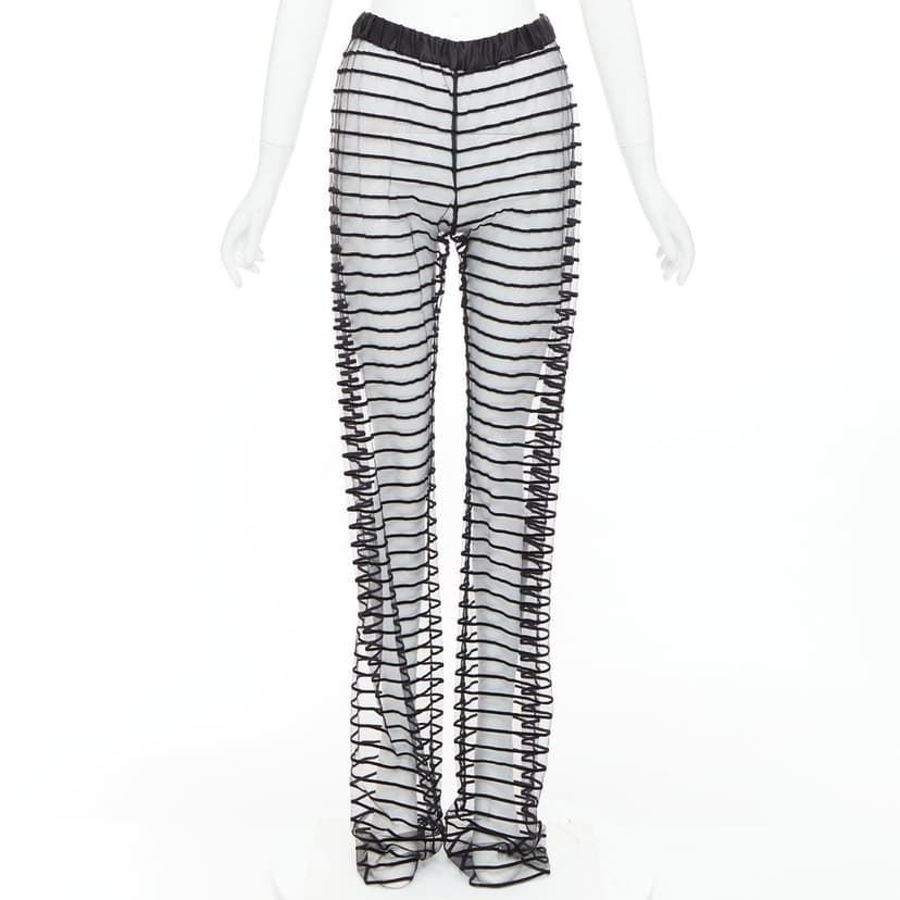 Dries Van Noten Black Polyamide Trouser