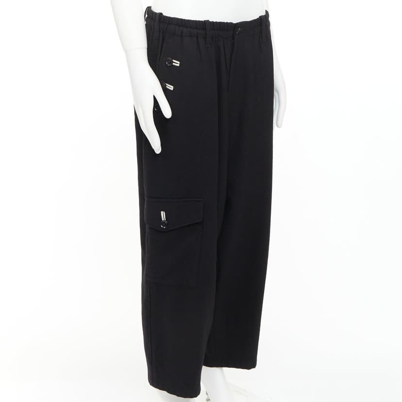 Yohji Yamamoto Black Wool Trouser