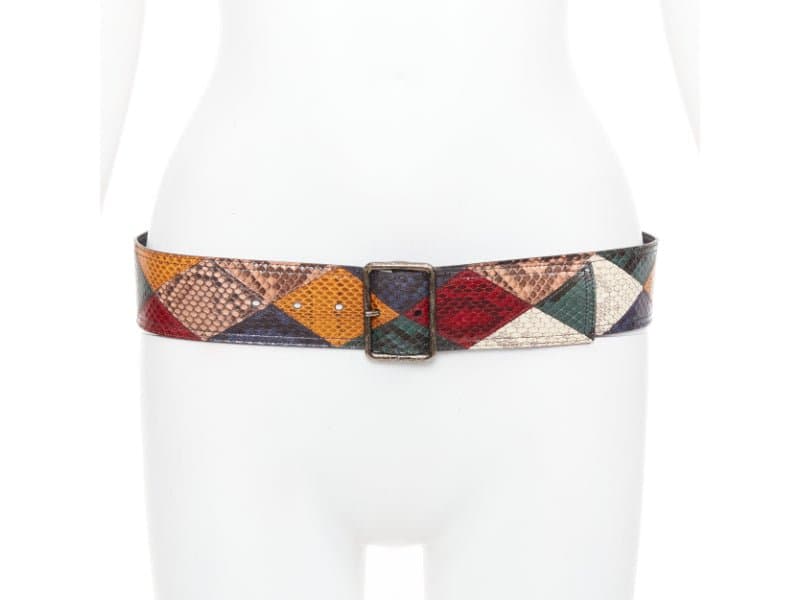 Saint Laurent MultiColor Leather Belt