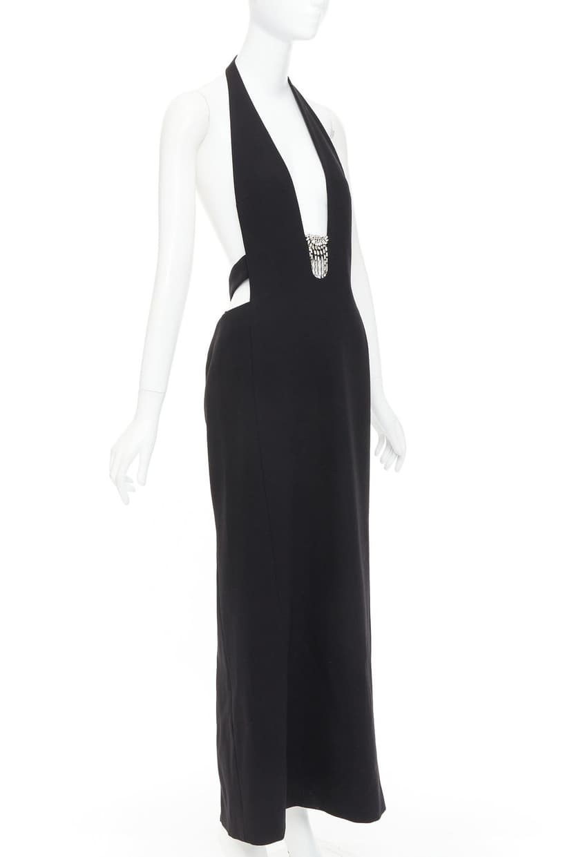 Saint Laurent Black Wool Dress