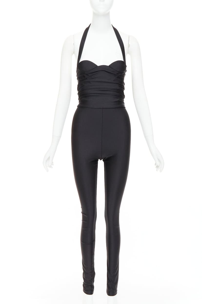 Saint Laurent Black Polyamide Jumpsuit