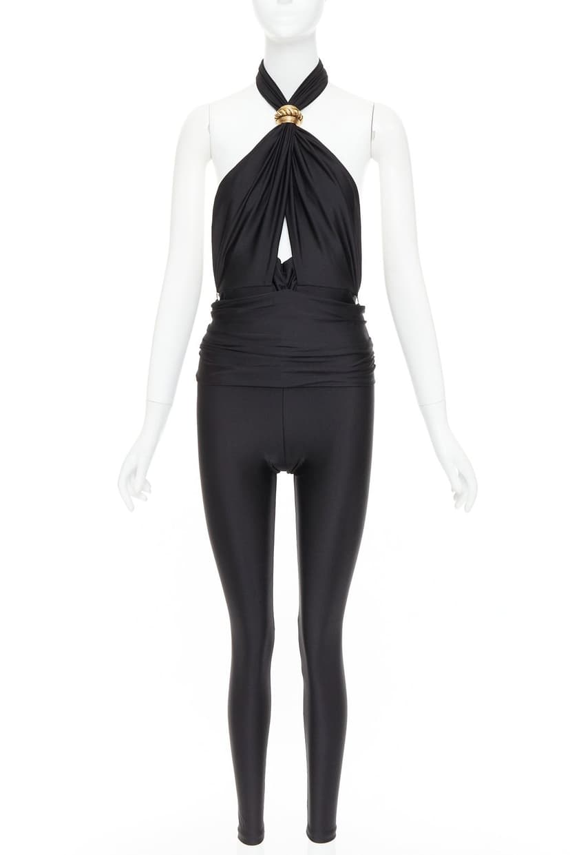 Saint Laurent Black Polyamide Jumpsuit