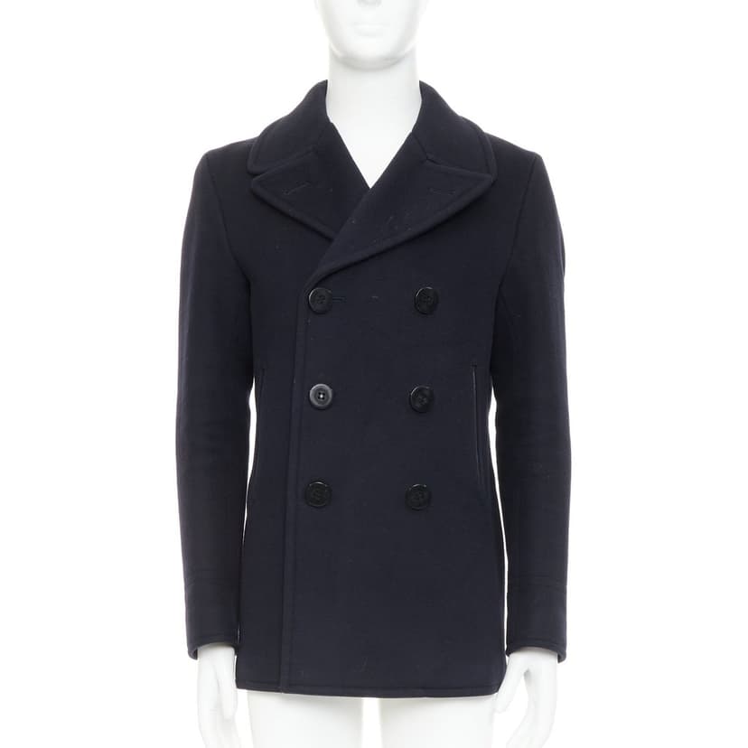 Tom Ford Navy Wool Coat