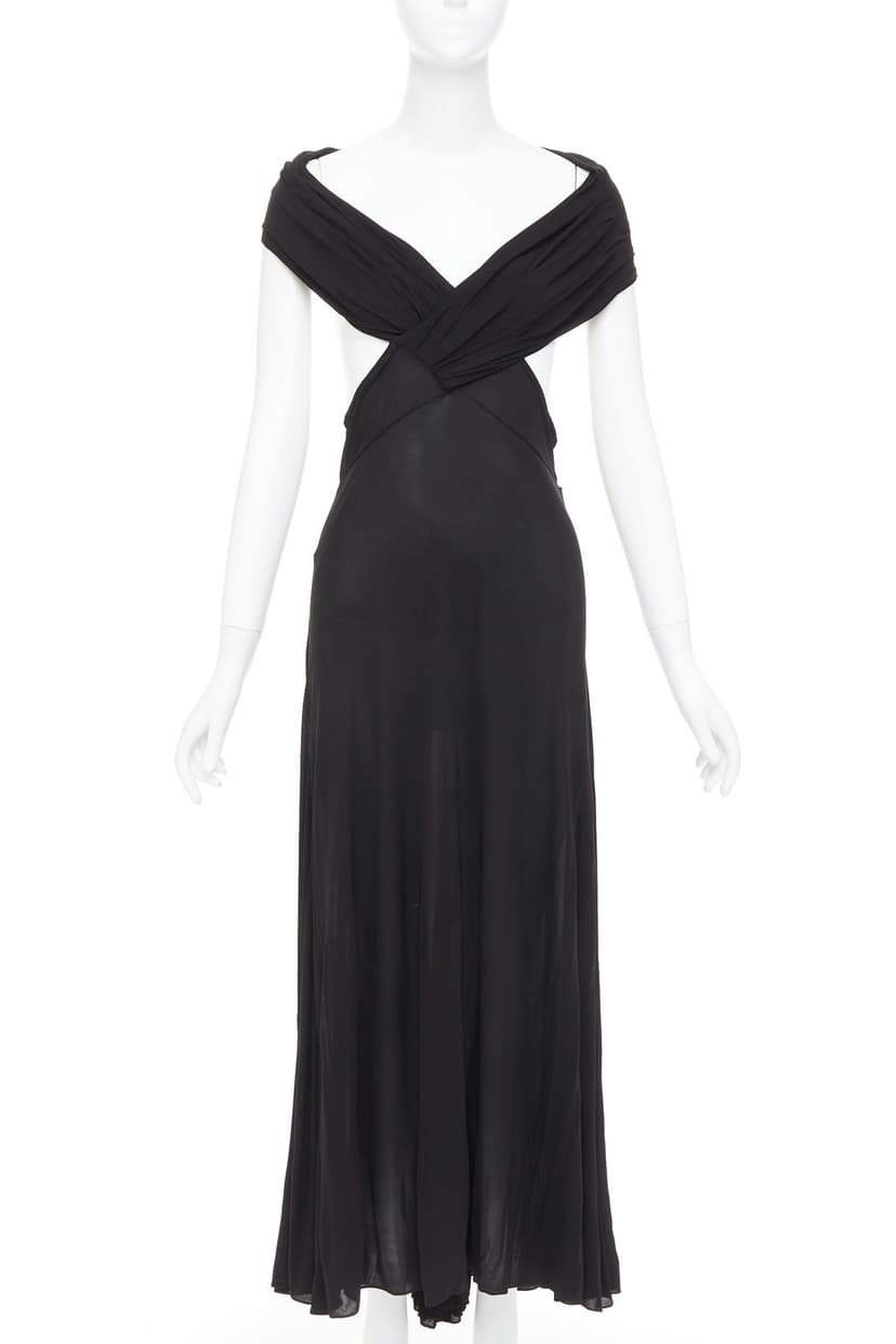 Saint Laurent Black Viscose Dress