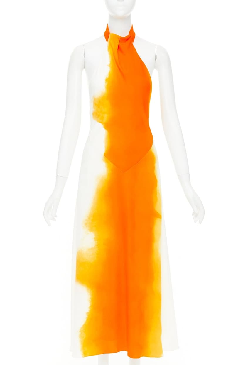 Salvatore Ferragamo Ecru Polyester Dress