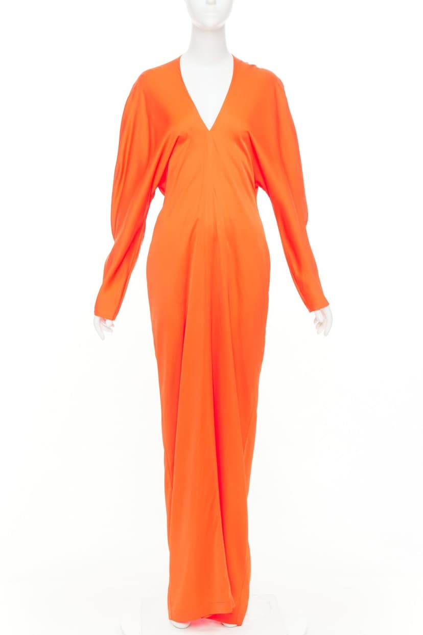Salvatore Ferragamo Orange Viscose Dress