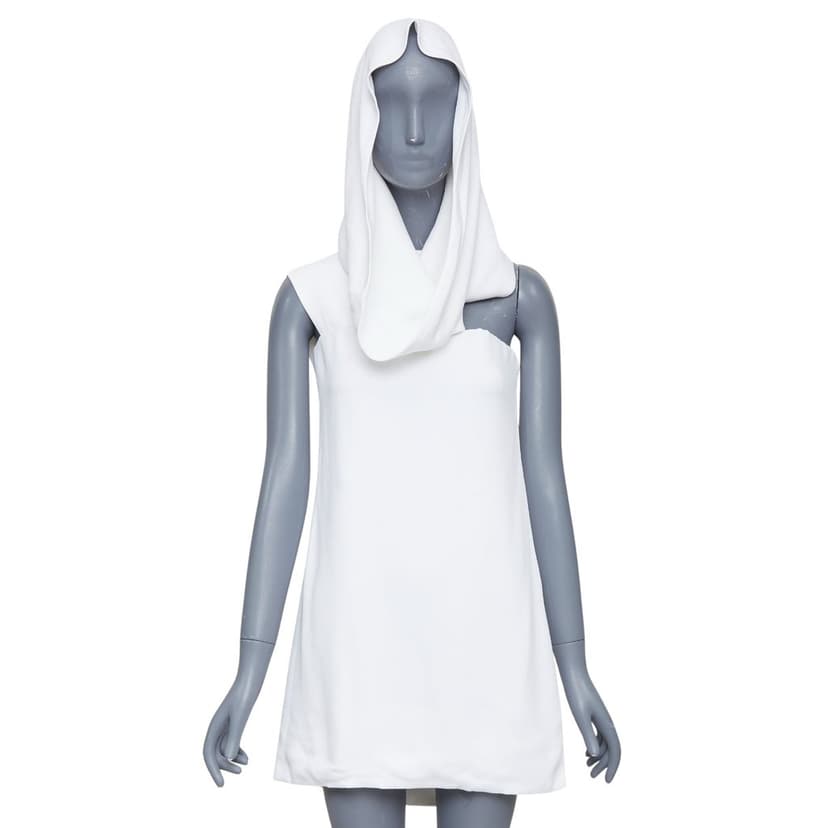 Salvatore Ferragamo White Silk Dress