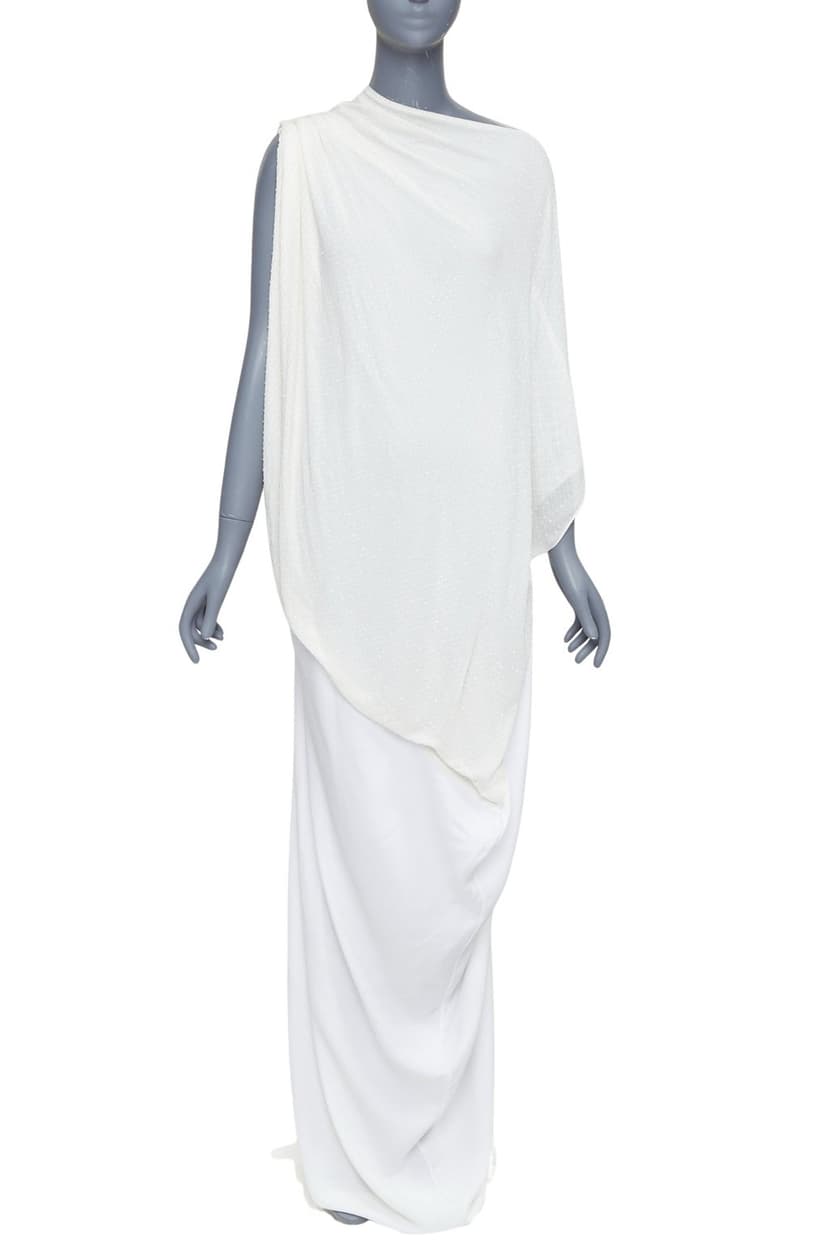 Salvatore Ferragamo White Silk Dress