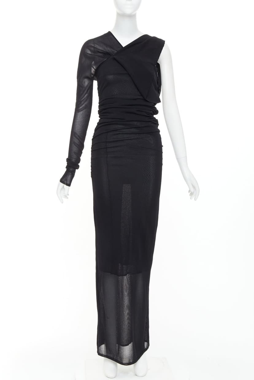 Saint Laurent Black Viscose Dress