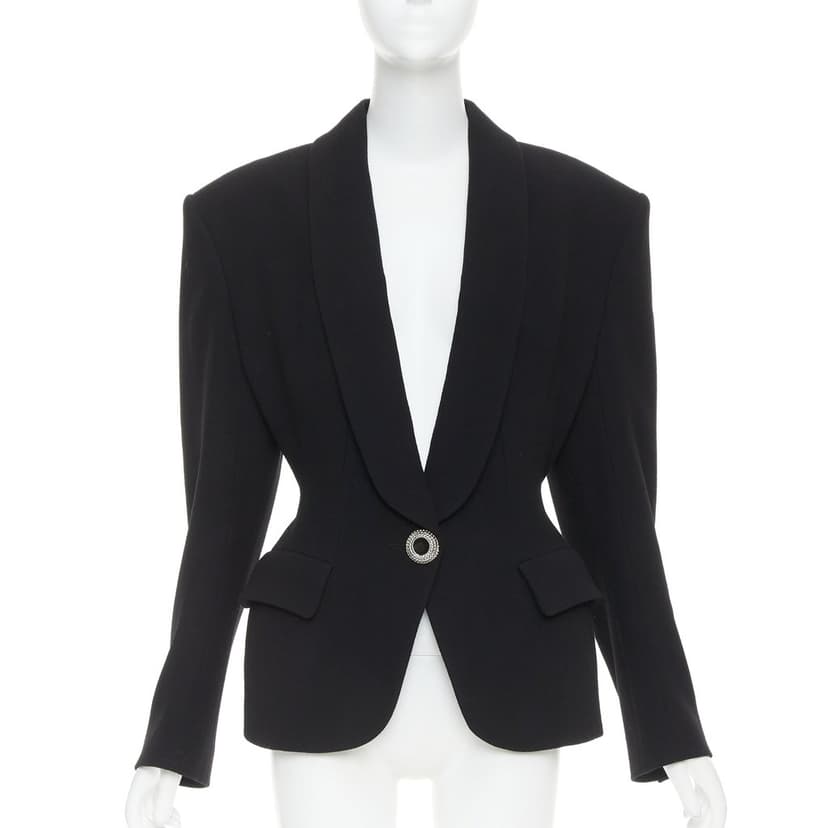 Alexandre Vauthier جاكيت صوف أسود