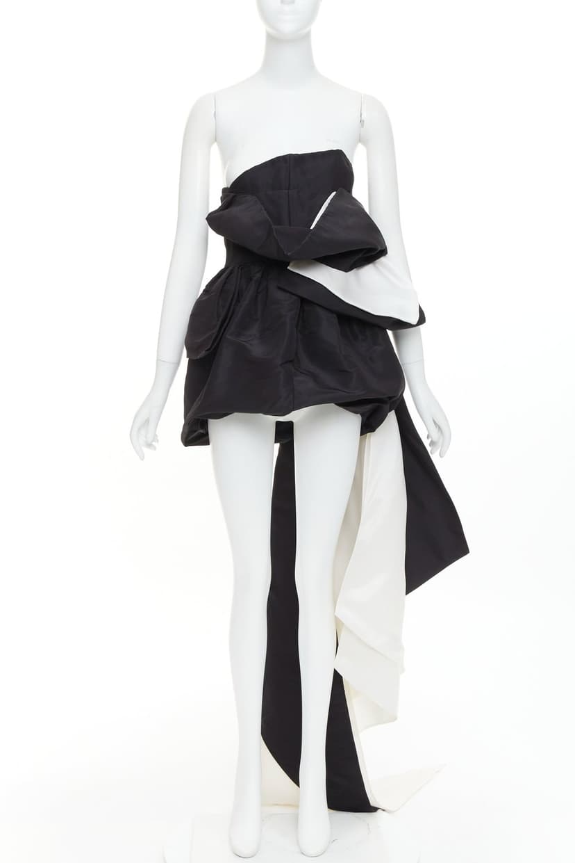Alexandre Vauthier Black Silk Dress