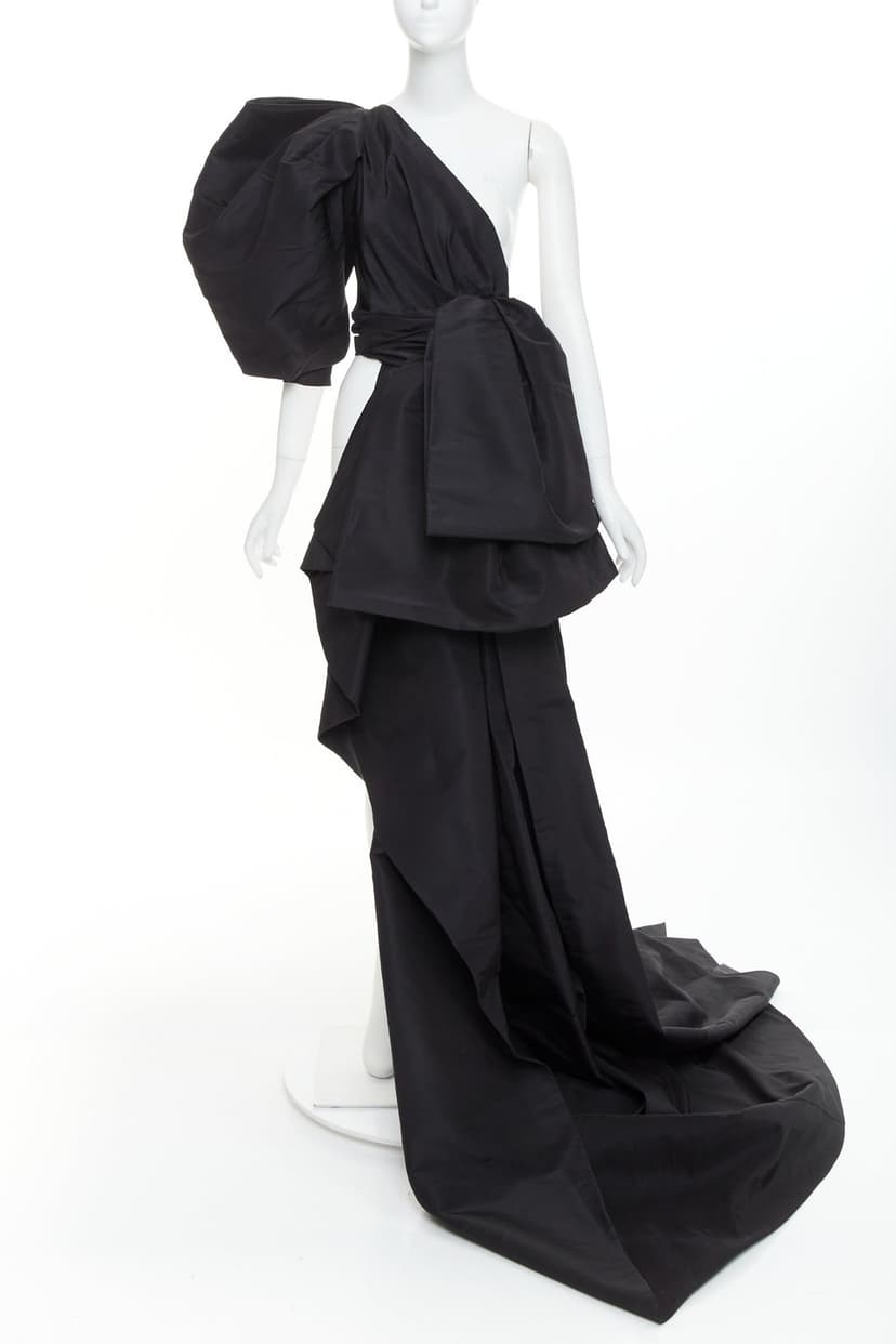Alexandre Vauthier Black Silk Top