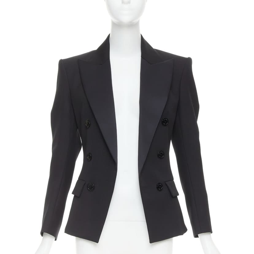 Alexandre Vauthier Black Wool Jacket