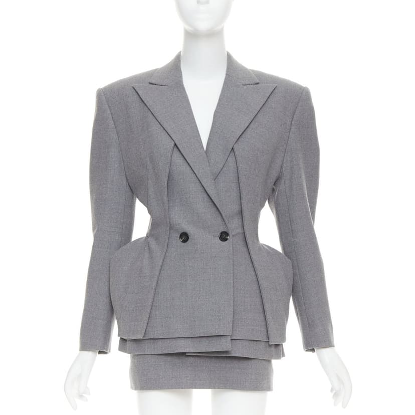 Alexandre Vauthier Grey Wool Jacket