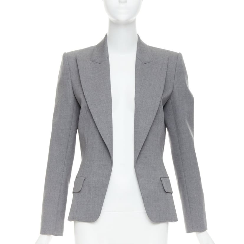 Alexandre Vauthier Grey Wool Jacket