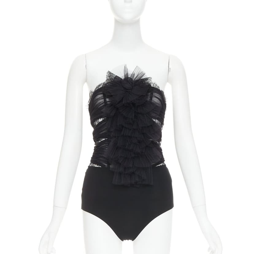 Alexandre Vauthier Black Polyester Top
