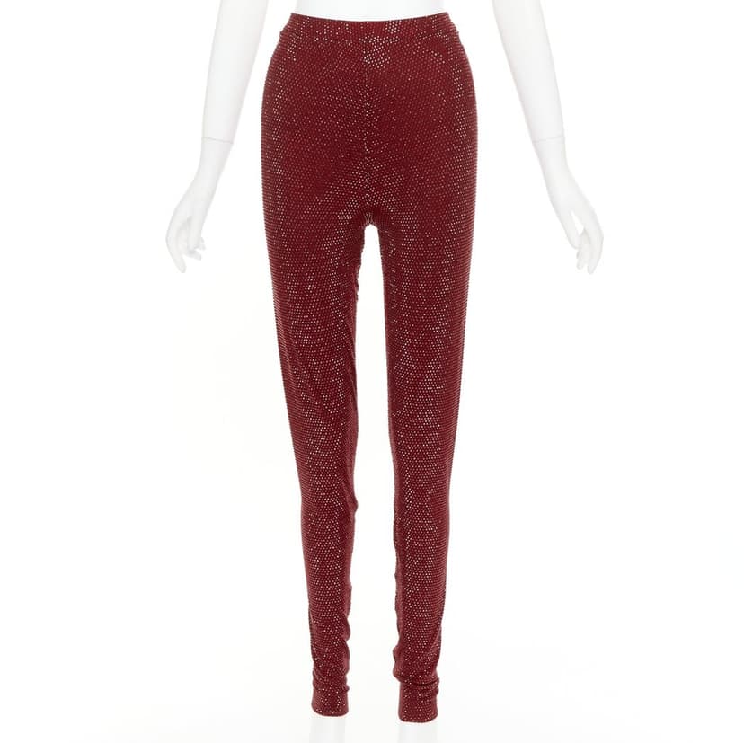 Alexandre Vauthier Burgundy Trouser