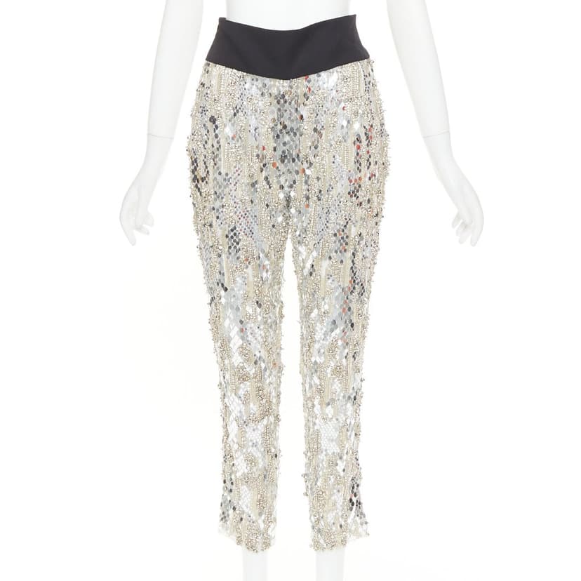 Alexandre Vauthier Silver Trouser