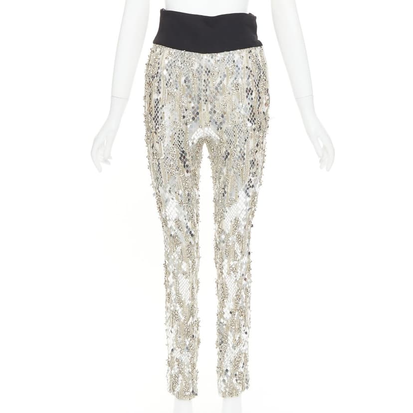 Alexandre Vauthier Silver Trouser