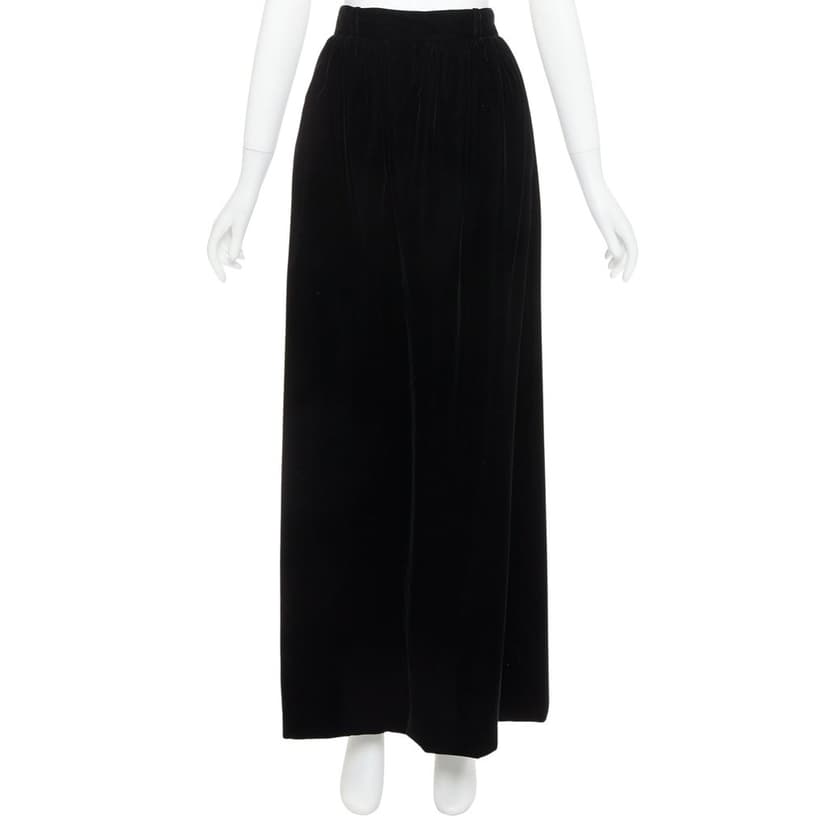 Alexandre Vauthier Black Velvet Skirt