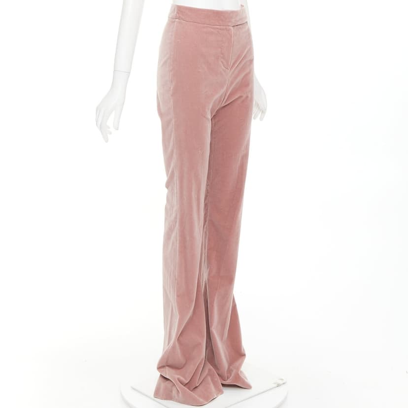 Alexandre Vauthier Pink Velvet Trouser
