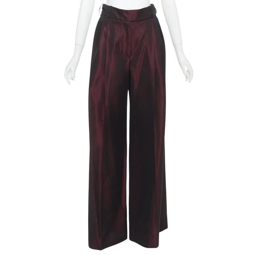 Alexandre Vauthier Burgundy Trouser