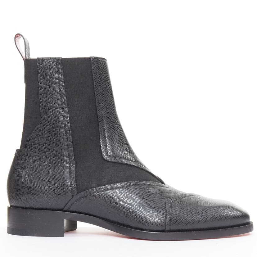 Christian Louboutin Boabi Chelsea Flat Calf Petit Grain