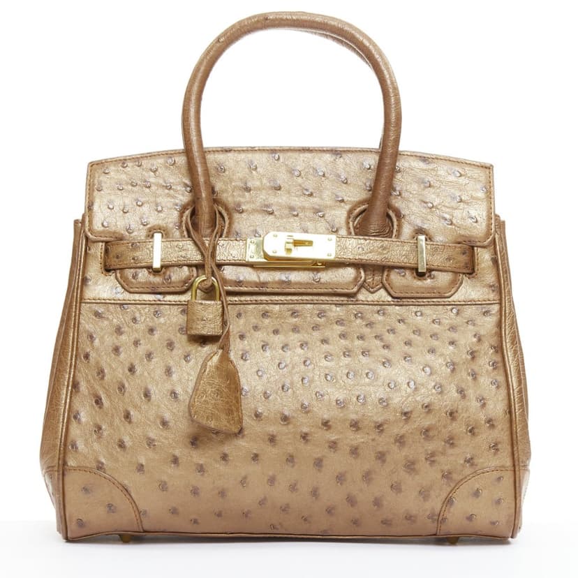 Kwanpen Brown Leather Handbag