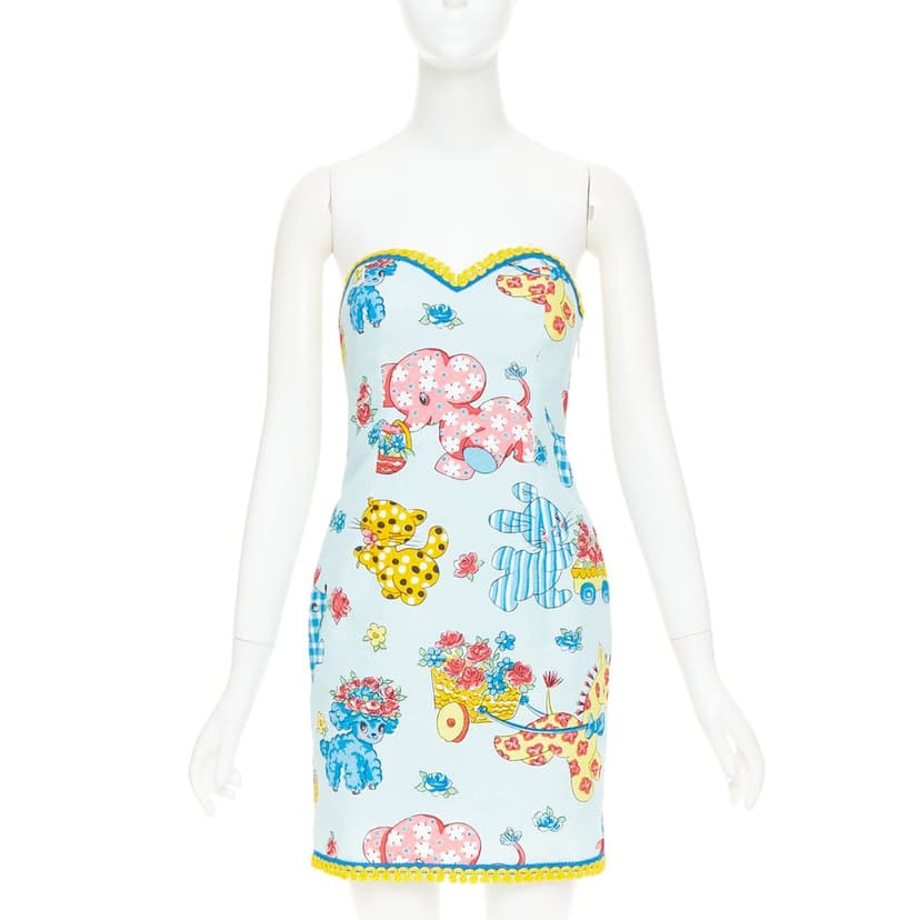 Moschino Blue Polyamide Dress