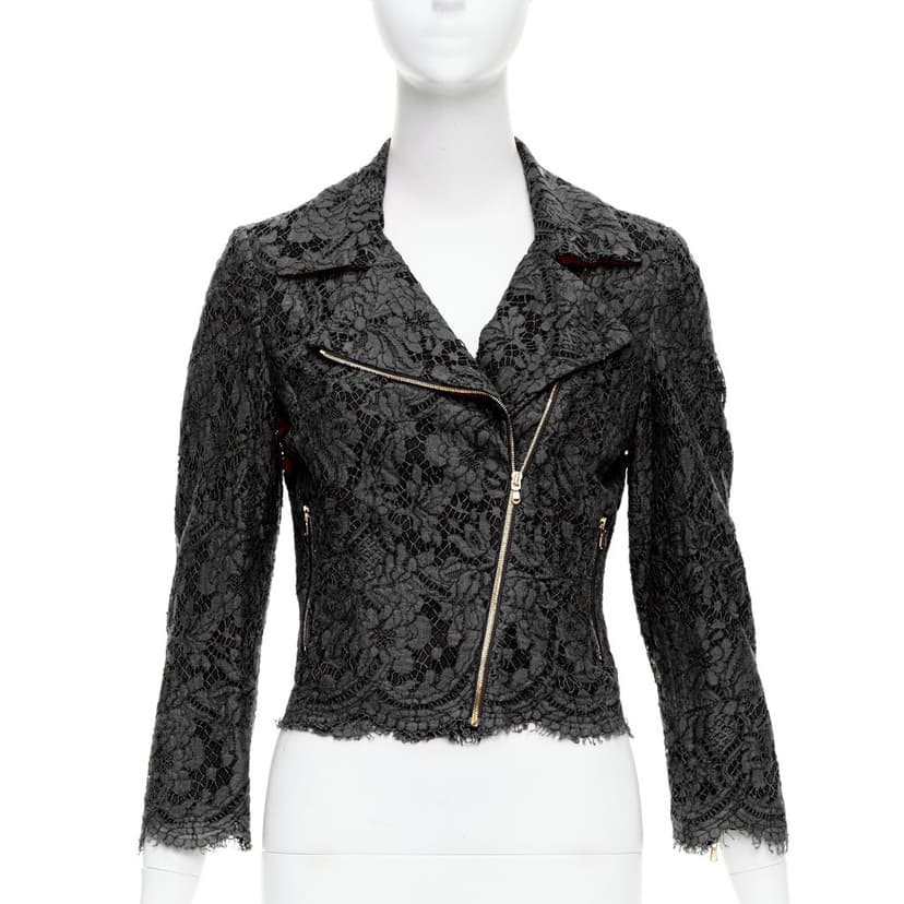 MSGM Black Biker Jacket