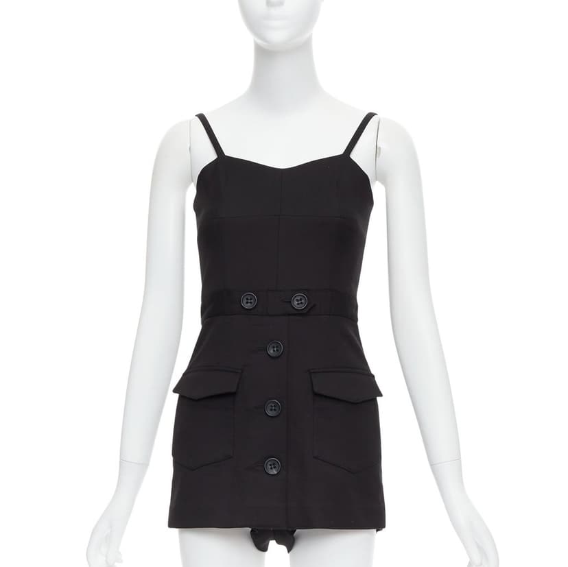 RED VALENTINO GARAVANI Button Cargo Playsuit