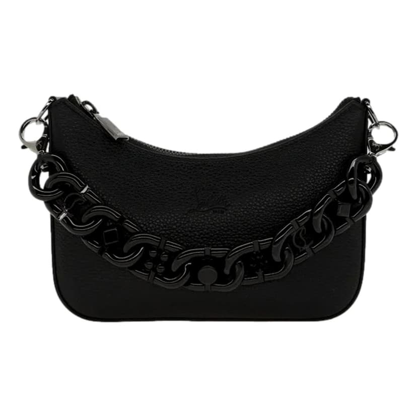 Christian Louboutin Christian Louboutin Loubila Chain Black Leather Mini Shoulder Bag
